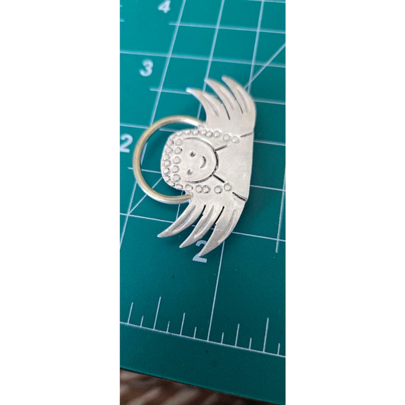 Vtg brooch pendant 925 sterling angel - Picture 9 of 9